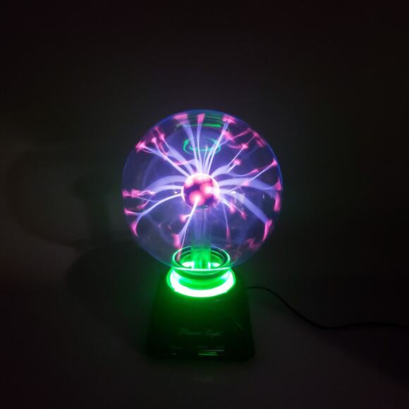 Plasma Ball Glass Globe Touch & Sound Motion Tesla Party Lamp Light 7" - Picture 2 of 16